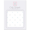 Flannel Fitted Crib Sheet - Pastel & Sterling Little Dots