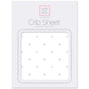 Flannel Fitted Crib Sheet - Pastel & Sterling Little Dots