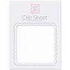 Flannel Fitted Crib Sheet - Polka Dots, Pastel Pink