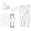Muslin Swaddle, Gown and Hat - Gift Set