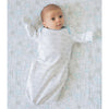 Cozy Puff Circle zzZipMe Sack - Ultimate, Muslin Swaddle Newborn Gift Set, Pastel Blue