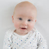 Cotton Knit Pajama Gown - Tiny Triangles Shimmer, Blue