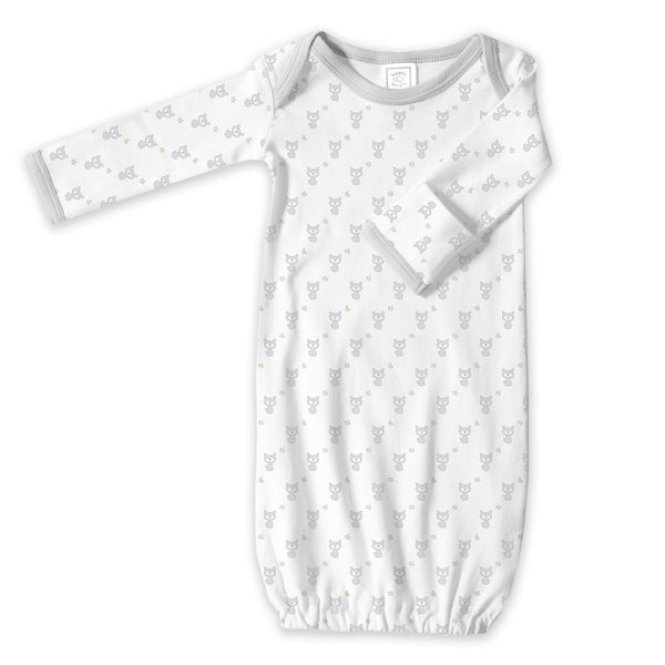 Cotton Knit Pajama Gown - Tiny Fox Sterling