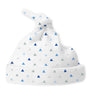 Cotton Knit Hat - Tiny Triangles Shimmer