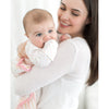 Cotton Knit Pajama Gown - Tiny Triangles Shimmer, Pink