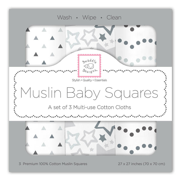 Muslin Squares - Starshine Shimmer (Set of 3)