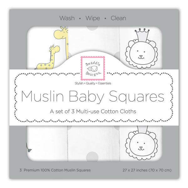 Muslin Squares - Jungle Friends