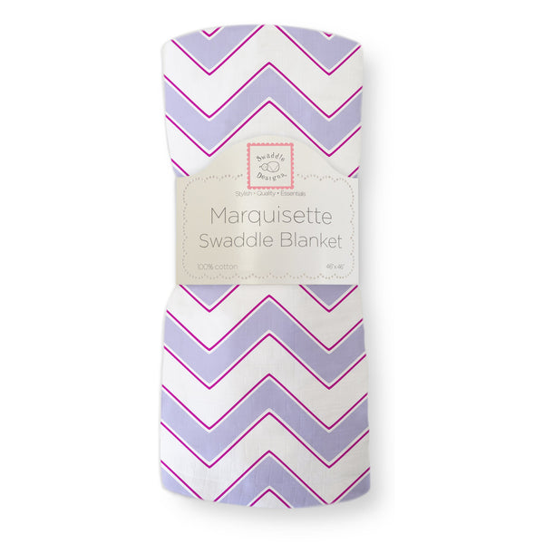 Marquisette Swaddle Blanket - Chevron
