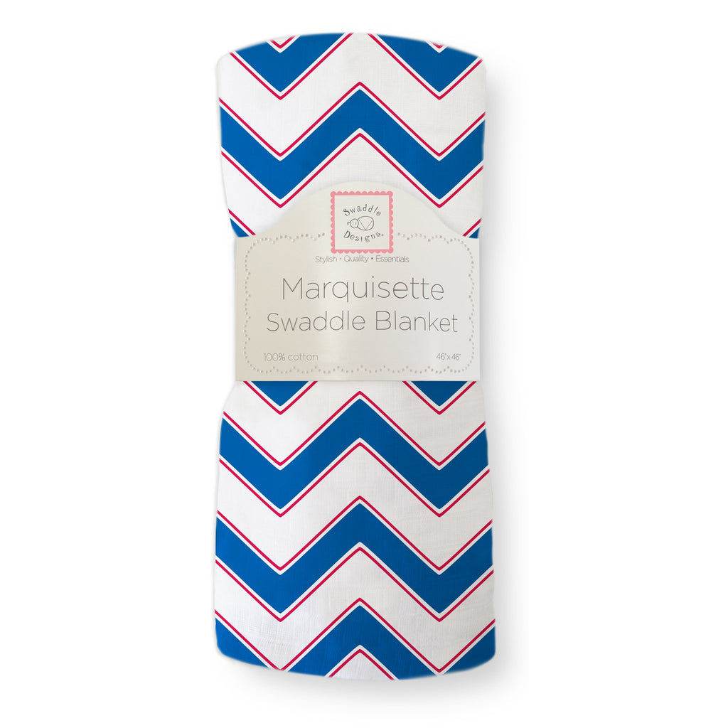 Marquisette Swaddle Blanket - Chevron