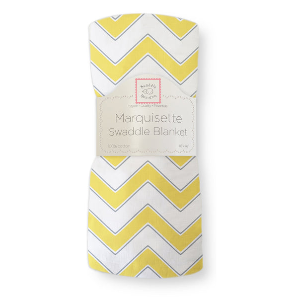 Marquisette Swaddle Blanket - Chevron