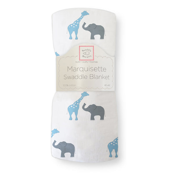 Marquisette Swaddle Blanket - Safari Fun