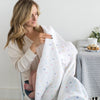 Marquisette Swaddle Blanket - Lush, Sterling