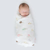 Marquisette Swaddle Blanket - Watercolor Ice Cream Cones