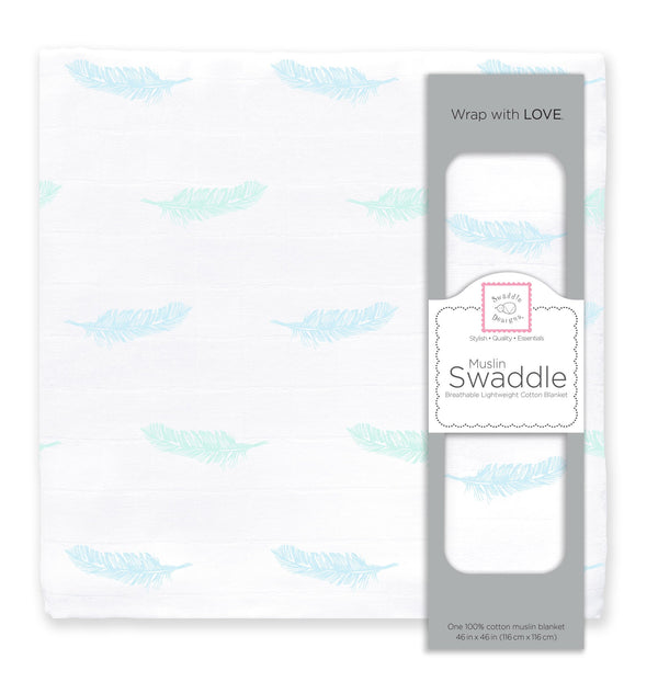 Muslin Swaddle Single - Courage and Happiness