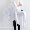 Muslin Swaddle Blankets - Heavenly Floral Pinks with Touch of Gold Shimmer (Set of 3)