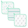 Muslin Washcloths - Woodland Fun (Set of 3)