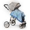 Stroller Blanket Forever Diamond + Ultimate Swaddle Blanket Mod Circles on White