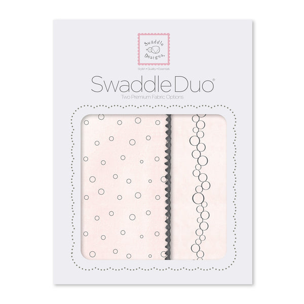 SwaddleDuo - Bubble Dots and Champagne