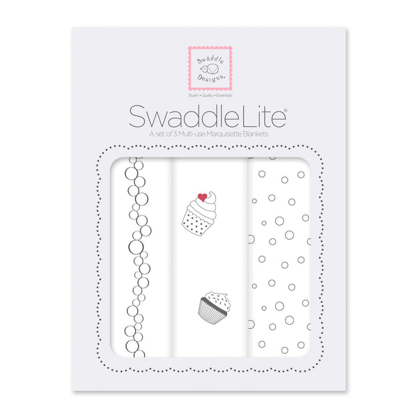 SwaddleLite - Celebrate White and Soft Black