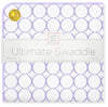 Ultimate Swaddle - Mod Circles on White