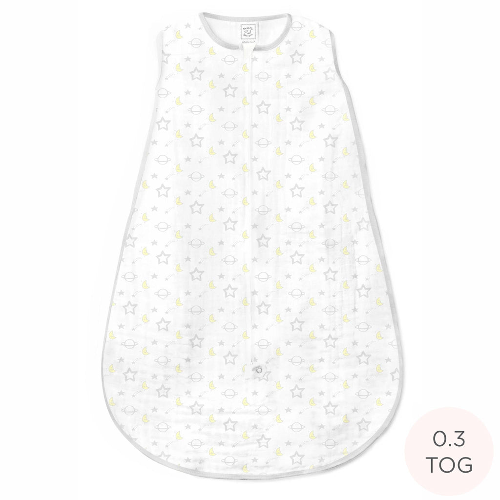 Muslin Non-Weighted zzZipMe Sack - Goodnight, Sterling