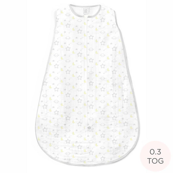 Muslin Non-Weighted zzZipMe Sack - Goodnight, Sterling