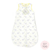 Cotton Flannel Non-Weighted zzZipMe Sack - Elephant & Chickies, Pastel Yellow