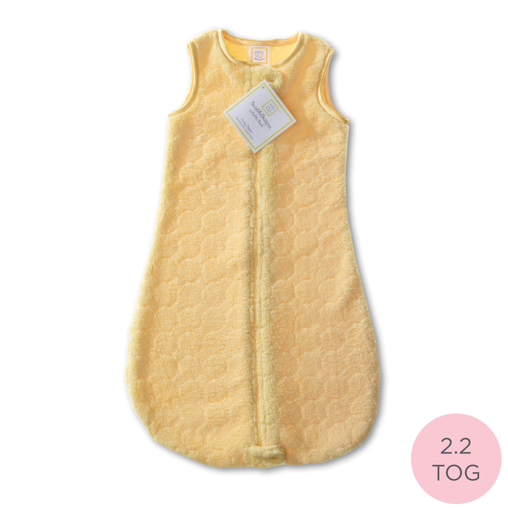 Cozy Non-Weighted zzZipMe Sack - Jewel Tone Puff Circle, Yellow