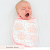 SwaddleDesigns Starter Set - Ultimate, Muslin Swaddle, Swaddle Wrap, and Bella Omni Newborn Gift Set, Pink