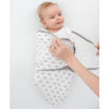 SwaddleDesigns Starter Set - Ultimate, Muslin Swaddle, Swaddle Wrap, and Classic Polka Dots Omni Newborn Gift Set, Sterling