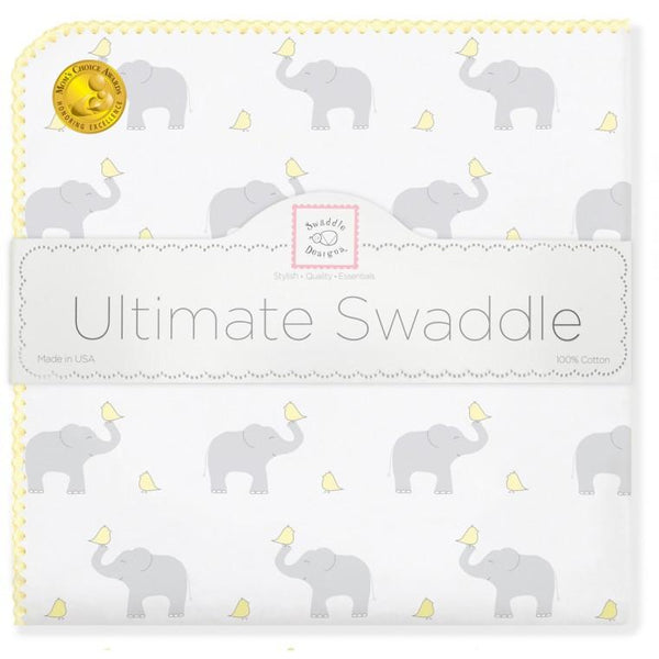 Ultimate Swaddle Blanket - Elephant & Chickies