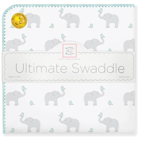 Ultimate Swaddle Blanket - Elephant & Chickies